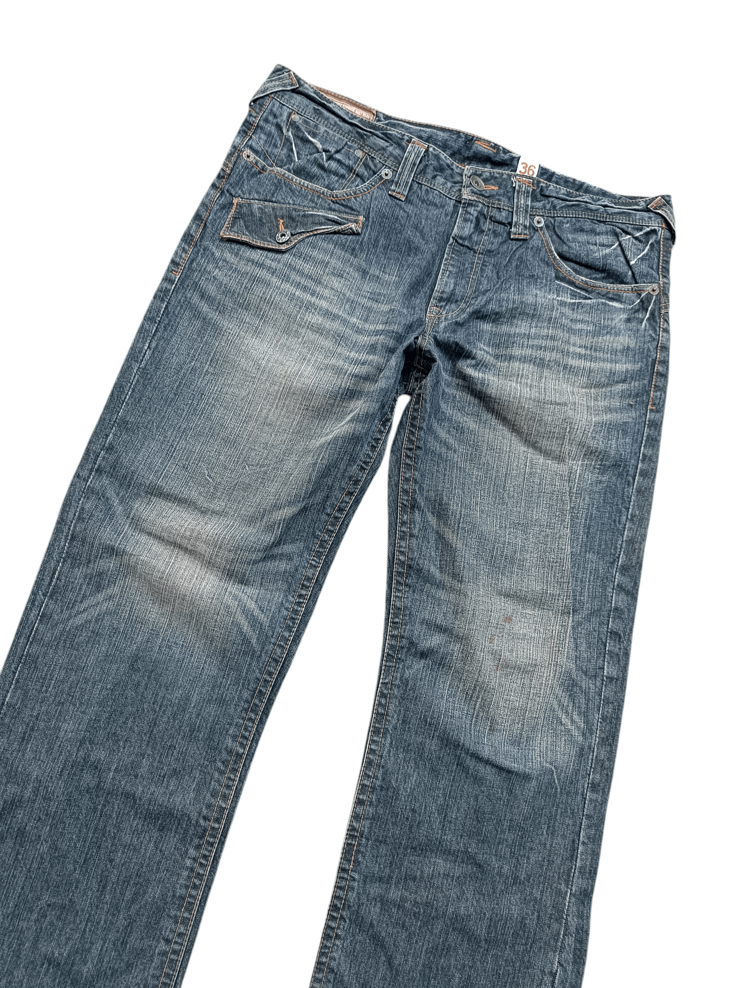 Japanese Brand Japanese Brand Rush Hour Whiskers Faded Jeans Size US 38 / EU 54 - 4 Thumbnail