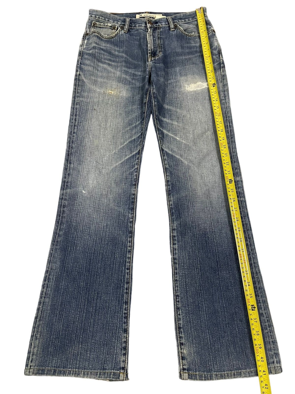 Gap Vintage Gap Blue Wash Distress Bootcut Style Jeans Size US 30 / EU 46 - 10 Thumbnail