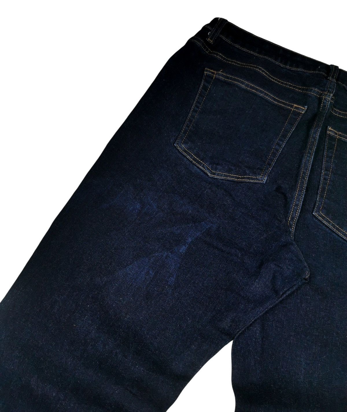 GU GU Japanese Brand Flare Dark Blue Jeans Size US 33 - 3 Thumbnail