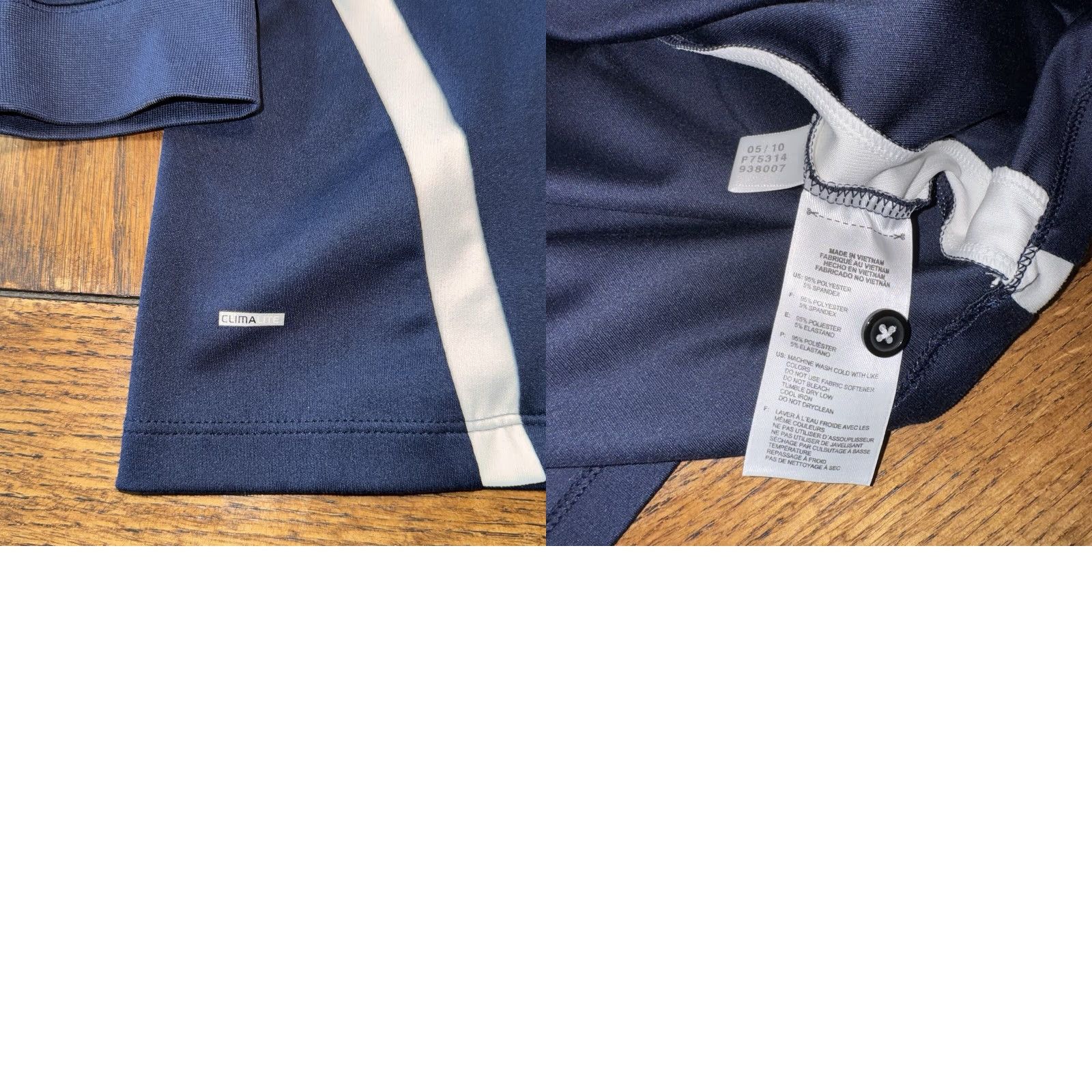 Adidas adidas Golf Polo Shirt Mens Oakmont Medium Blue Squirrel Logo Long Sleeve Solid Size US M / EU 48-50 / 2 - 8 Thumbnail