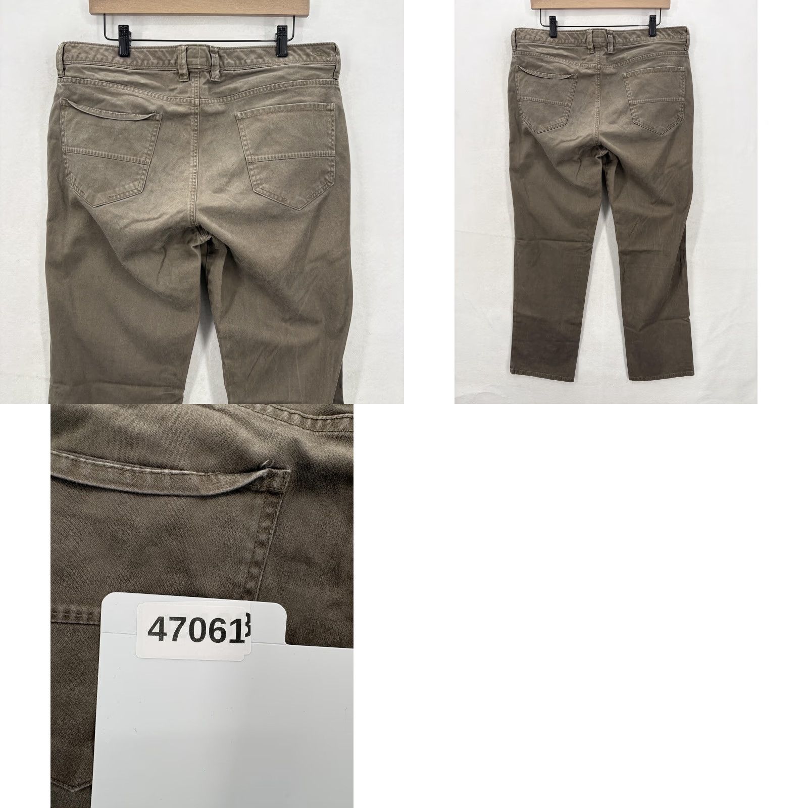 Tommy Bahama Tommy Bahama Pants Mens 35x30 Brown Pima Cotton Stretch Straight 5-Pocket Casual Size US 35 - 9 Thumbnail