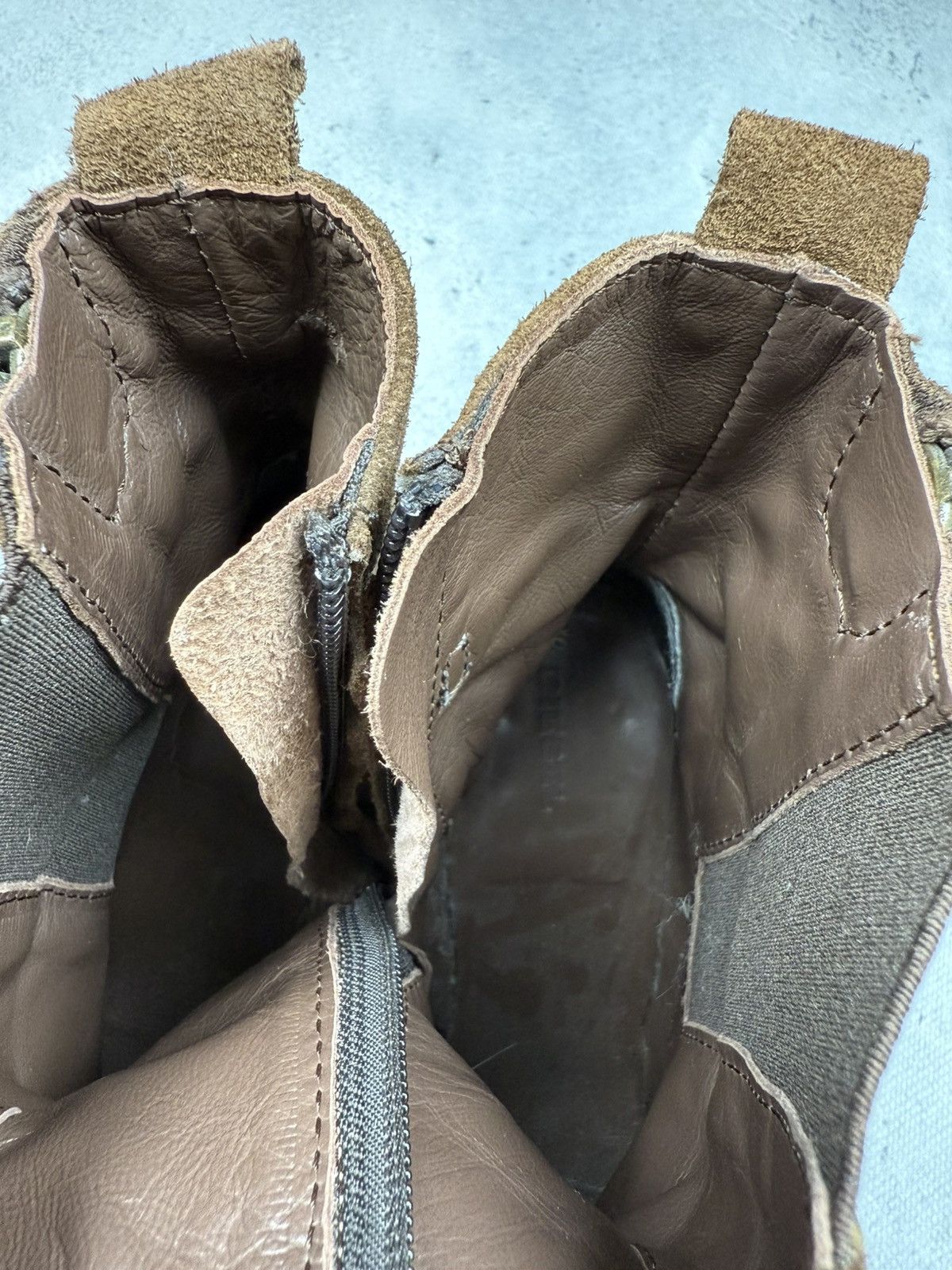 Diesel Diesel Suede Leather Heeled Ankle Boots Brown Buckle Strap Size US 8 / IT 38 - 22 Thumbnail