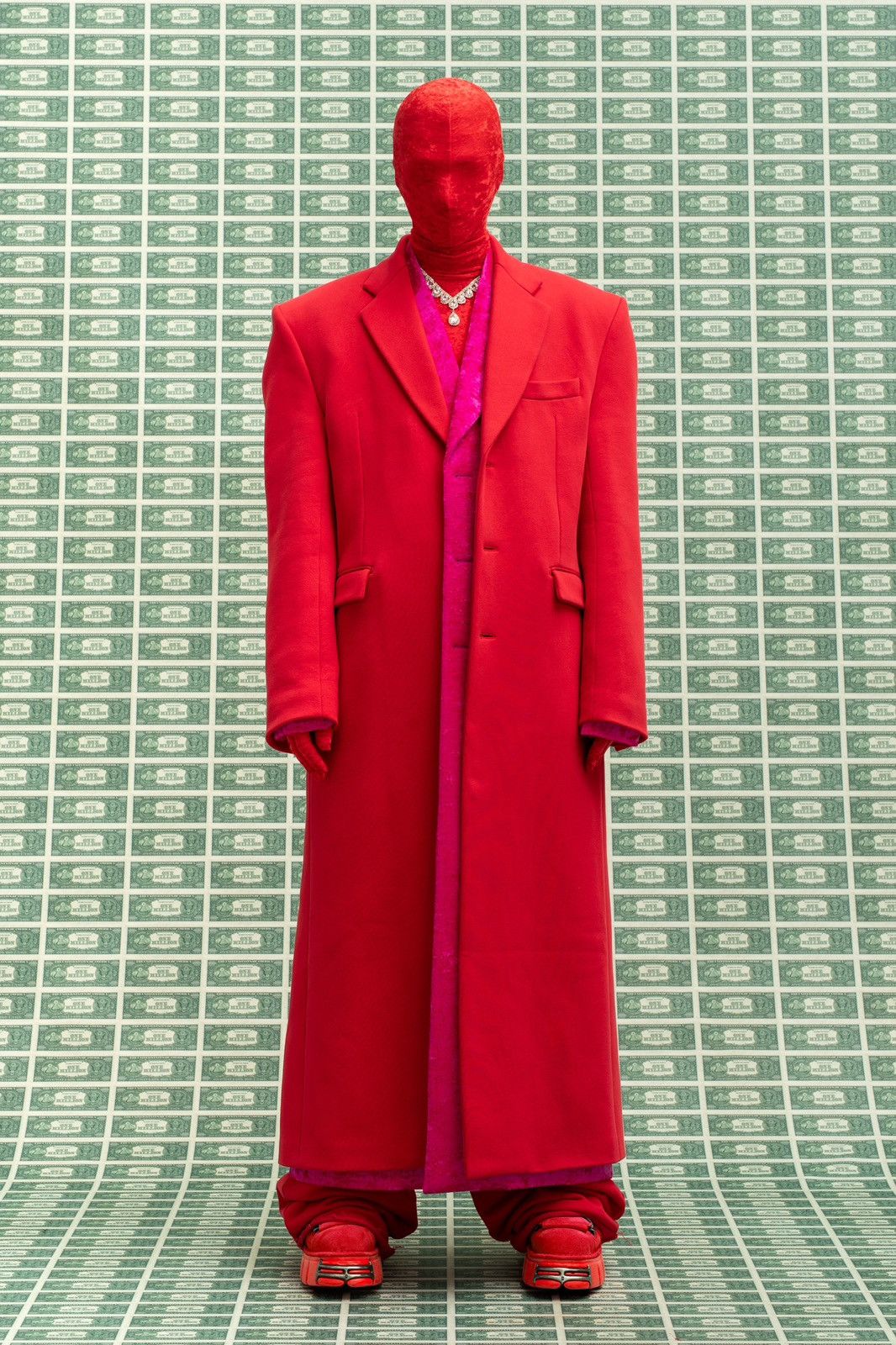 Vetements FW2022 Power-Shoulder Coat Red Size US L / EU 52-54 / 3 - 1 Thumbnail