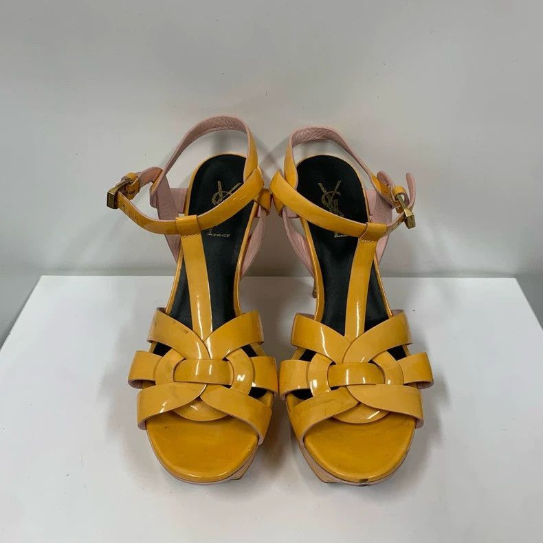 Yves Saint Laurent Yves Saint Laurent Yellow High Heels Size 37-2506 Size US 7 / IT 37 - 3 Thumbnail