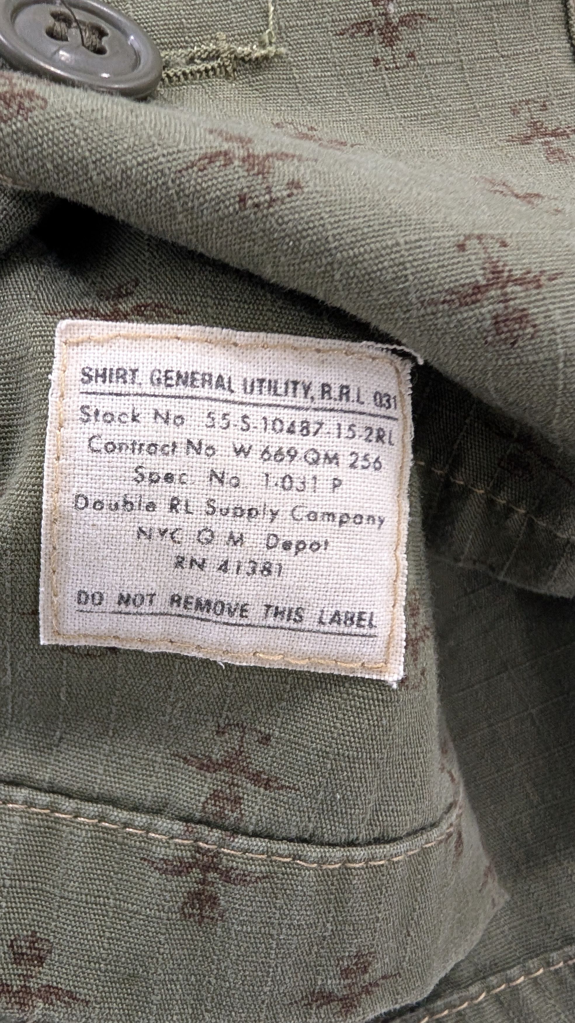RRL Ralph Lauren RRL Evanston Camp Shirt Green Ripstop Cotton Size M Size US M / EU 48-50 / 2 - 4 Thumbnail