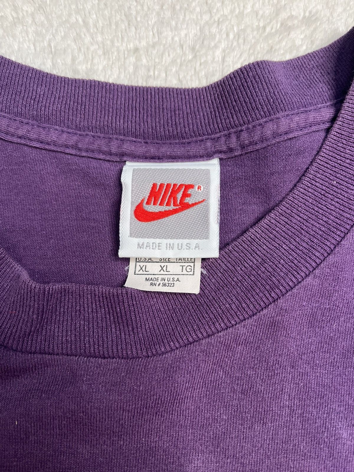 Nike Vintage 90s Nike Volleyball Single Stitch Purple T Shirt vtg Size US XL / EU 56 / 4 - 6 Thumbnail