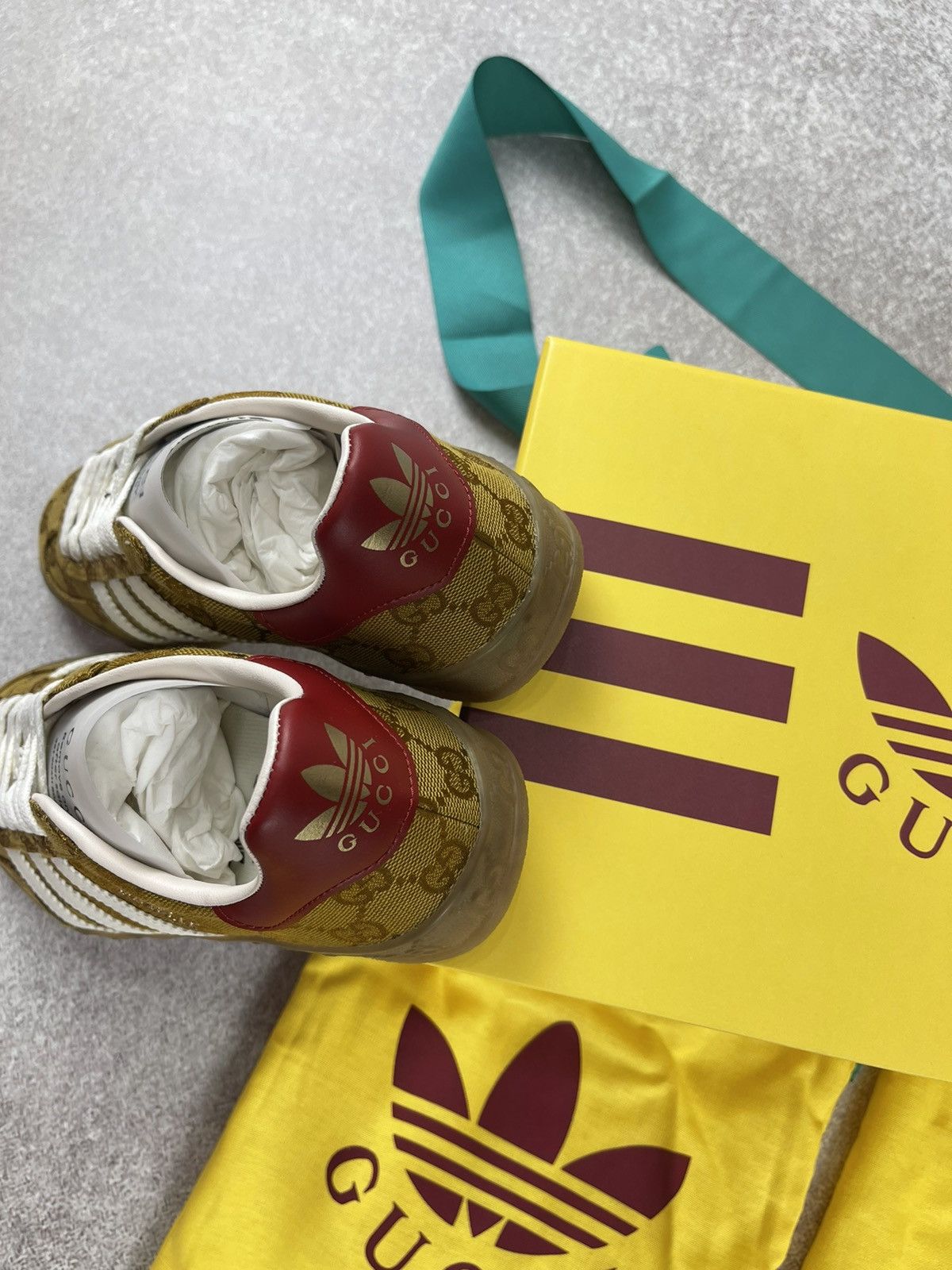 Adidas × Gucci Adidas x Gucci Gazelle OG Monogram Sneakers Size 36 2/3 Size US 5.5 / IT 35.5 - 6 Thumbnail