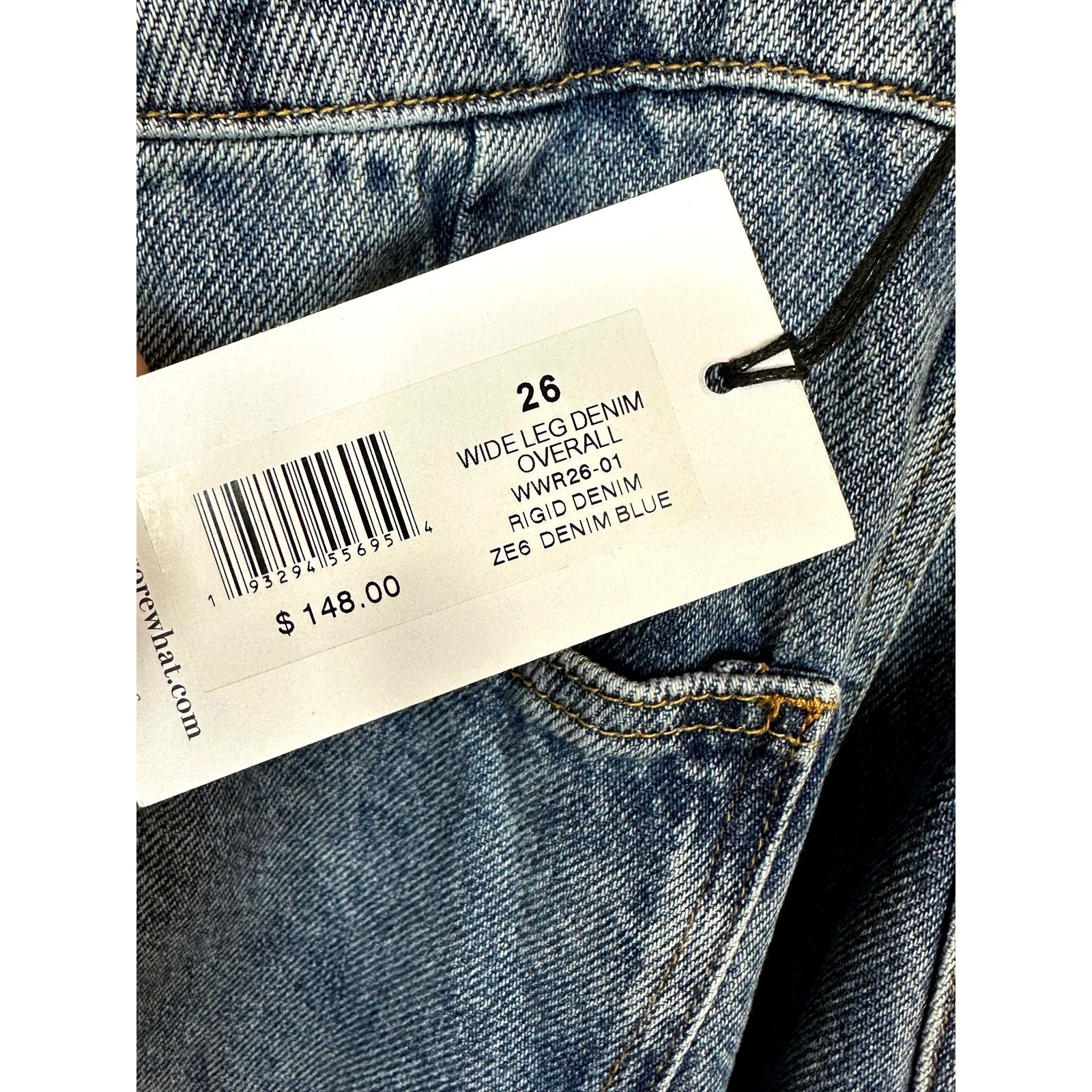WeWoreWhat Jumper Wide Leg Denim We Wore What Bib Overalls size 26 Size 26" / US 2 / IT 38 - 14 Thumbnail