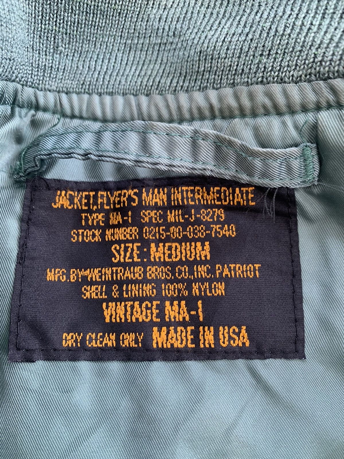 Vintage Vintage MA-1 Usaf Military Bomber Jacket Zip Ideal Usa Size US M / EU 48-50 / 2 - 21 Thumbnail