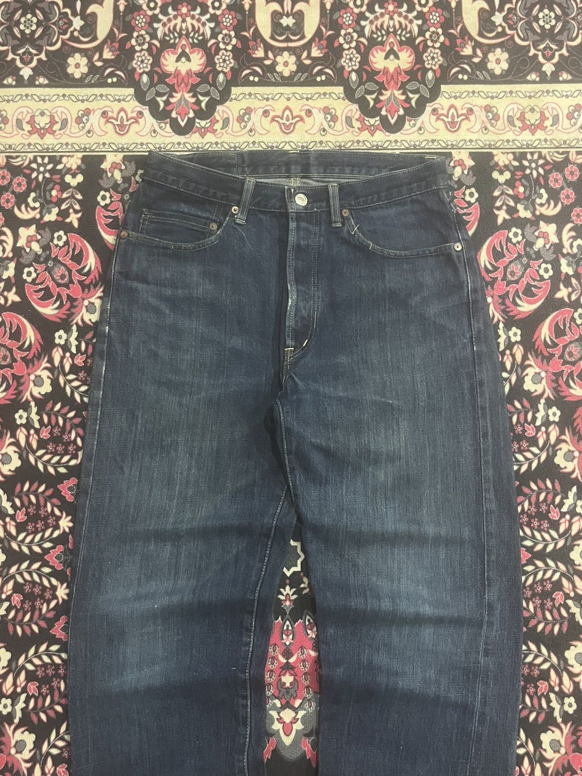 Blue Blue Japan Blue Blue Japan Blue Washed Straight Fit Selvedge Jeans Size US 31 - 3 Thumbnail