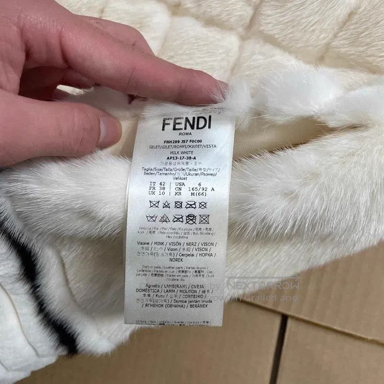 Fendi Fendi White Mink Fur Vest Size S / US 4 / IT 40 - 5 Thumbnail