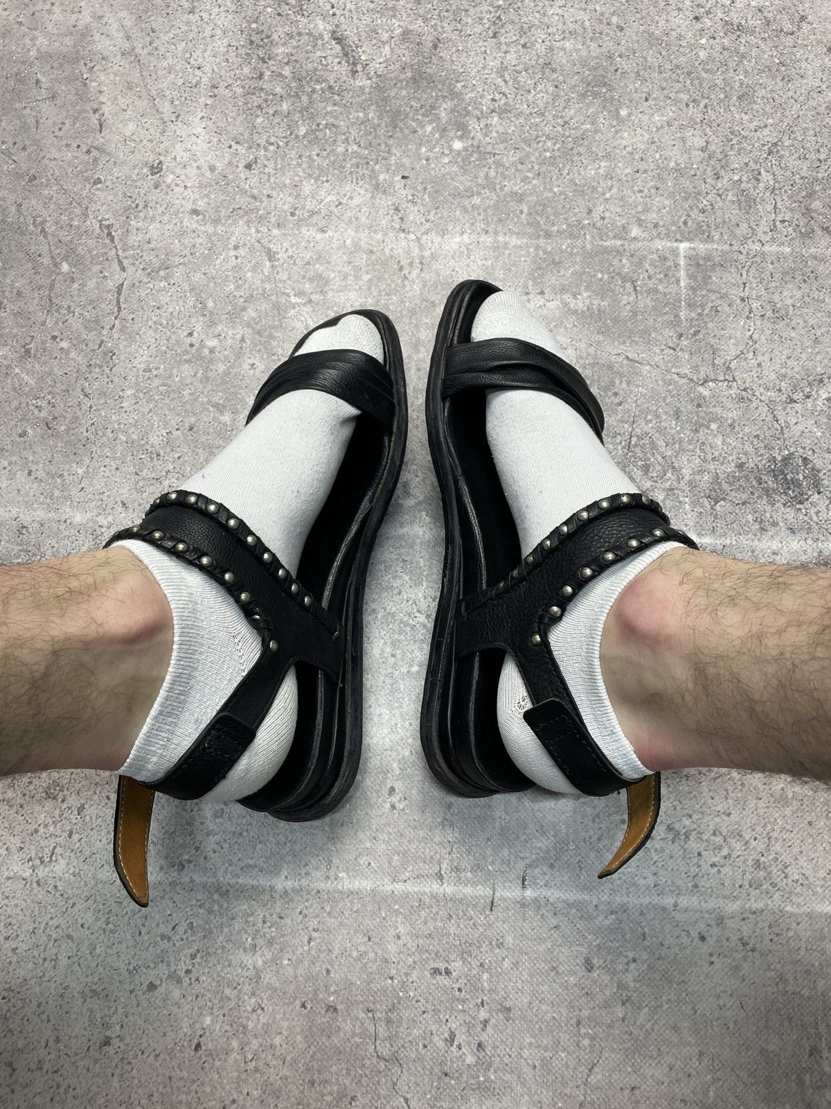 Vintage AS 98 Guidi Style Sandal High Leather Biker Boots