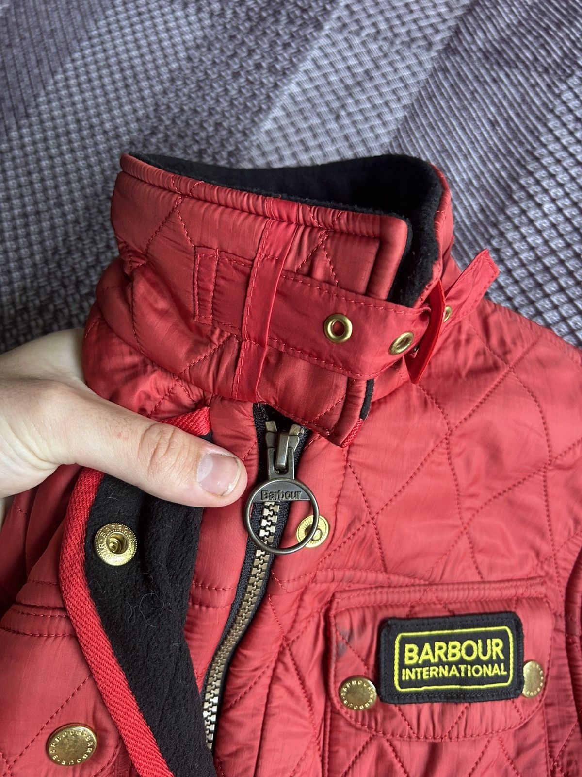 Barbour × Vintage Barbour International PolarQuilt Bomber Jacket Size UK6 Size XS / US 0-2 / IT 36-38 - 11 Thumbnail