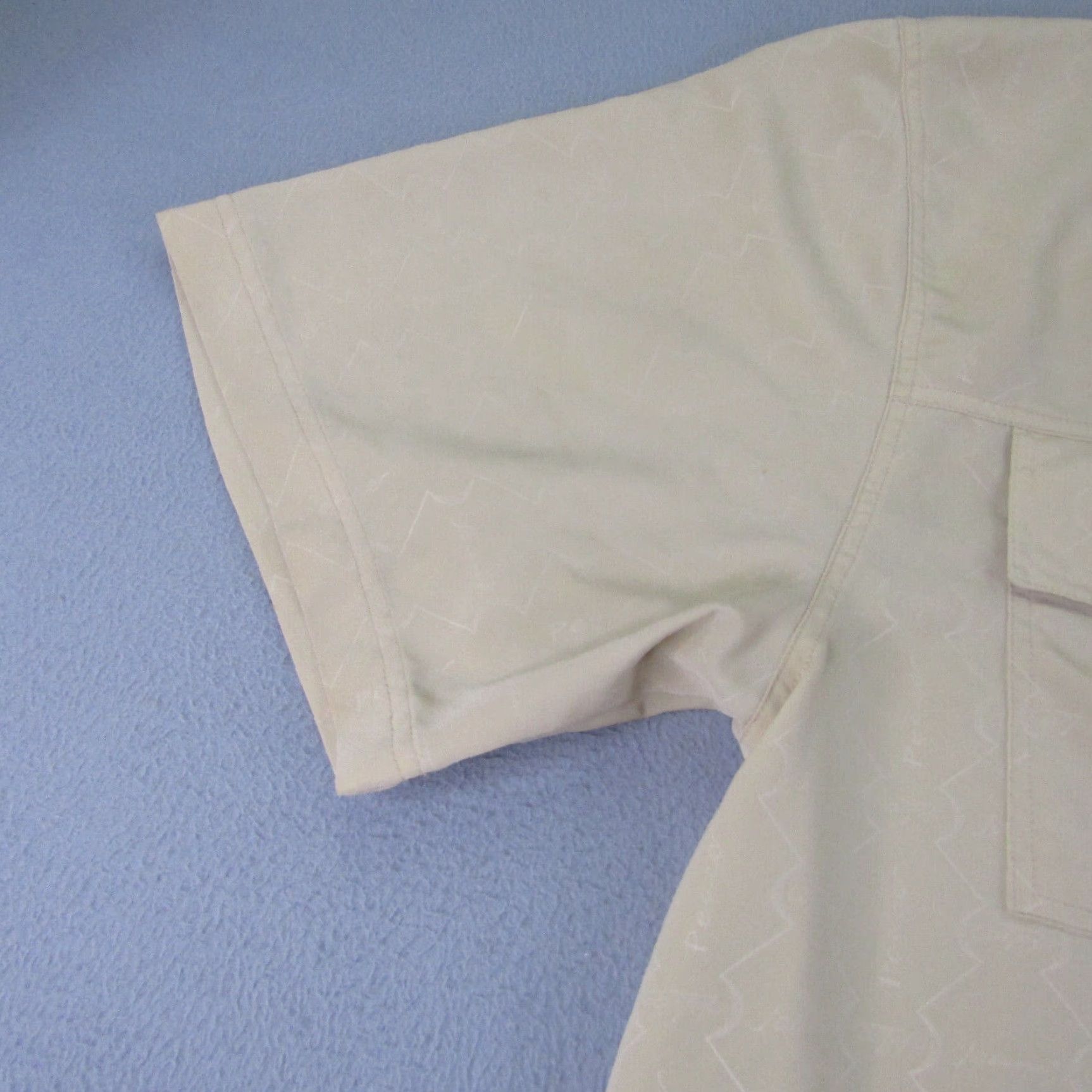 Vintage VINTAGE Cal Top Shirt Mens XL Beige Button-Up Collared Short Sleeve Vintage: Cal Top Shirt Mens XL Beige Button-Up Collared Short Sleeve Size US XL / EU 56 / 4 - 4 Thumbnail