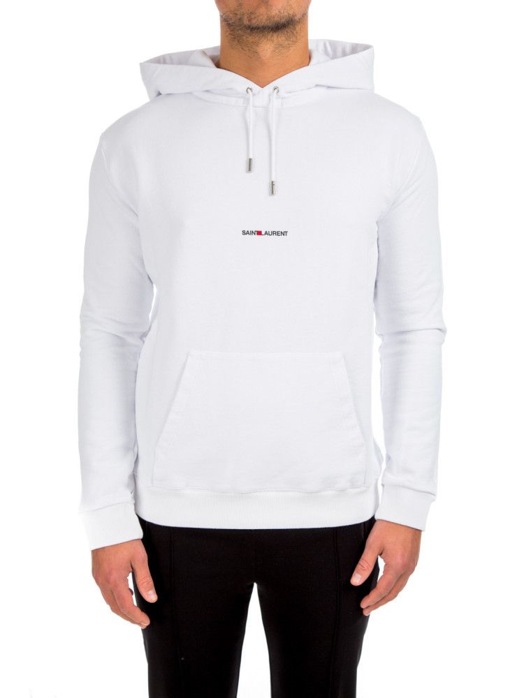 Saint Laurent Paris o1bcso1str1124 Rive Gauche Hoodie in White Size US L / EU 52-54 / 3 - 2 Thumbnail