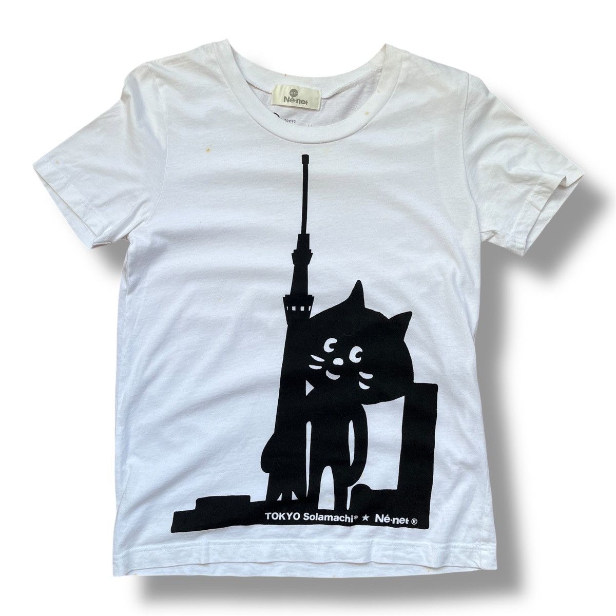 Ne-Net Ne-net Tokyo Solomachi Skytree White TShirt Size US S / EU 44-46 / 1 - 3 Thumbnail