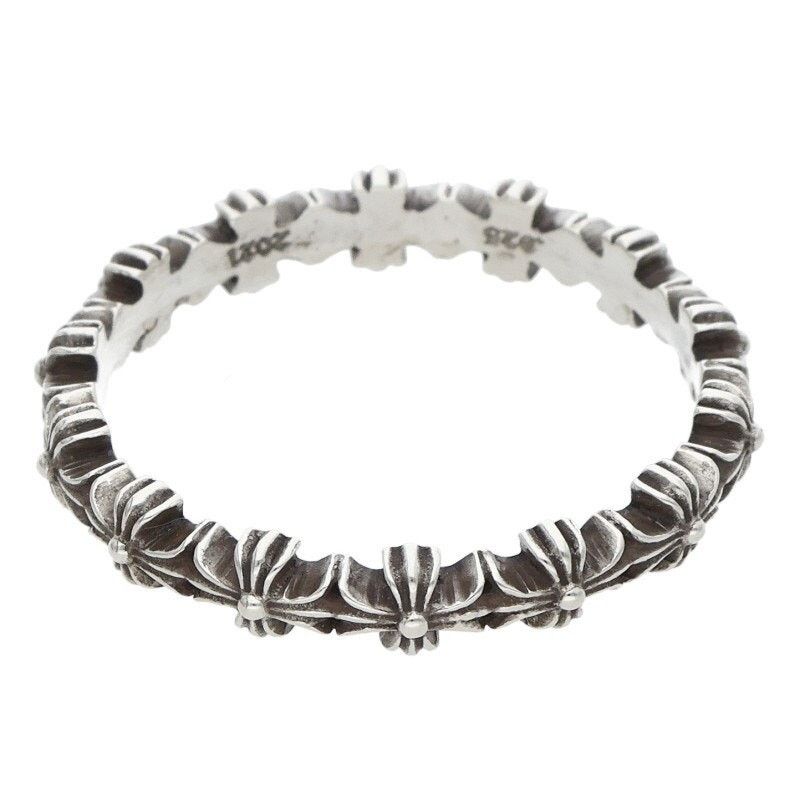 Chrome Hearts Chrome Hearts Tiny ECH Plus Band Silver Ring Size ONE SIZE - 2 Thumbnail