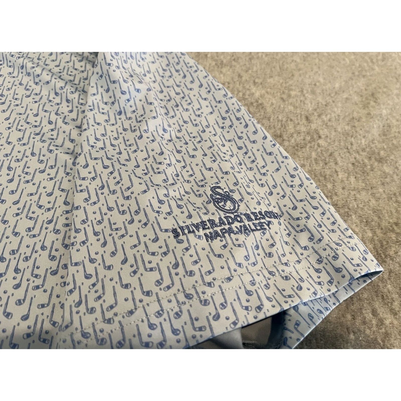 Peter Millar Peter Millar Summer Comfort Golf Polo Shirt Blue Mens Large Size US L / EU 52-54 / 3 - 3 Thumbnail