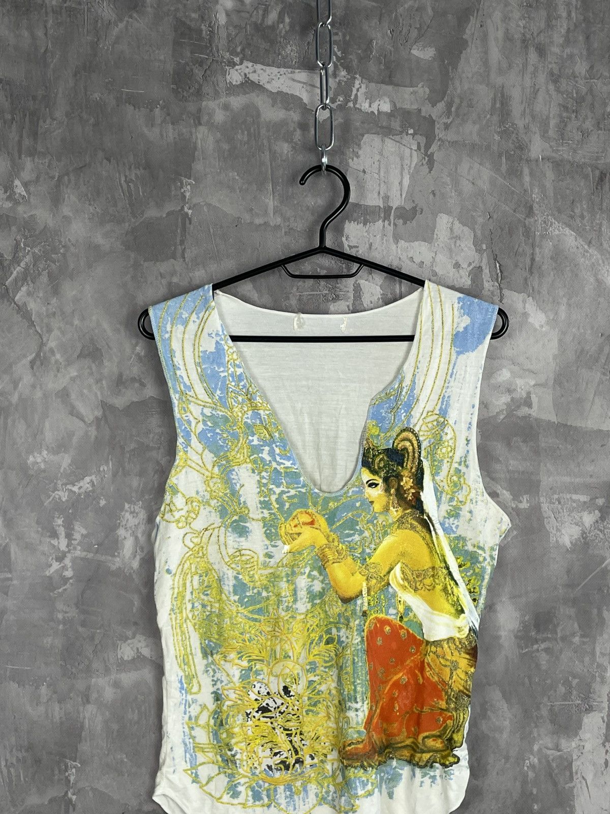 Hysteric Glamour × Vintage Y2K Indie Style Overprint Unique 00s Tank Top Size M / US 6-8 / IT 42-44 - 2 Thumbnail