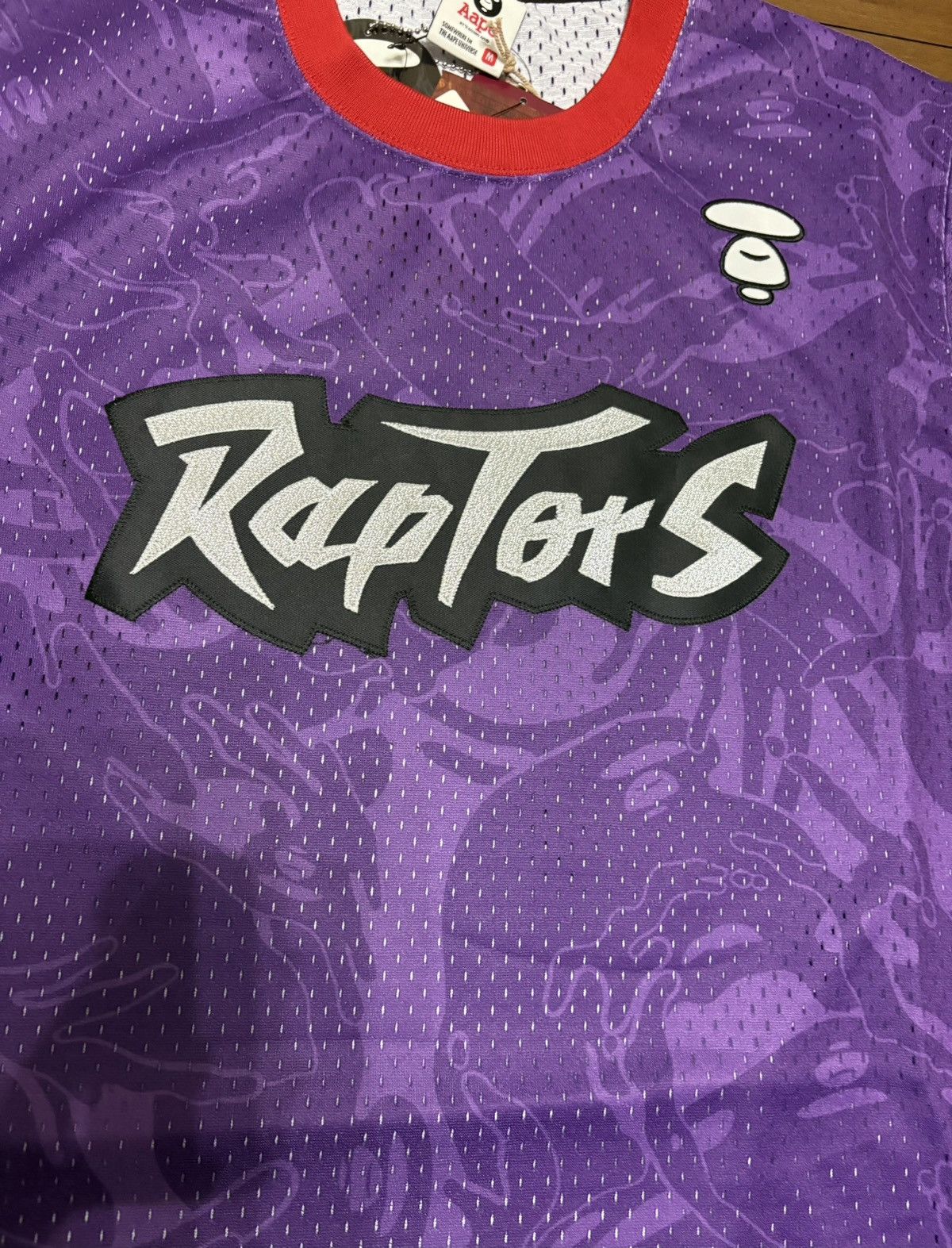 Bape × Mitchell & Ness × NBA Aape Toronto Raptors NBA Jersey Size US XL / EU 56 / 4 - 3 Thumbnail