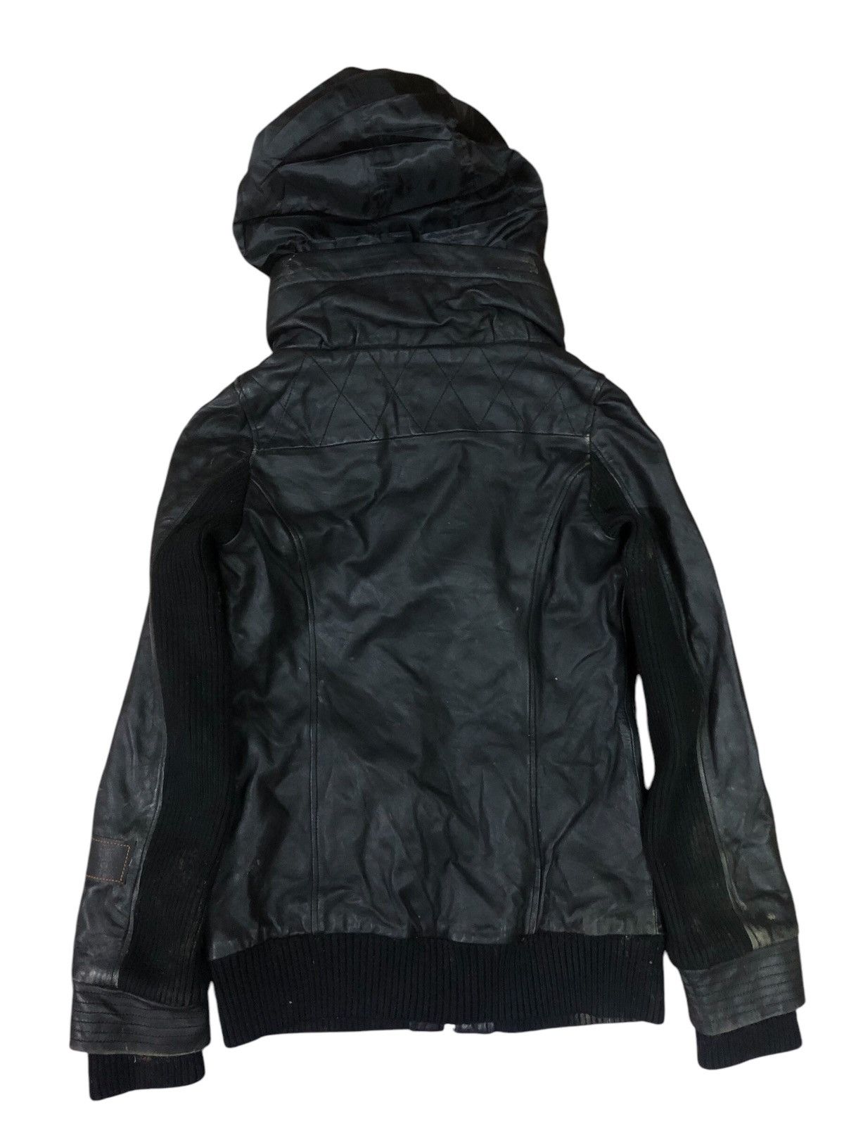 Lip Service Lip Servis Bono Hooded Leather Jacket Size S / US 4 / IT 40 - 2 Thumbnail
