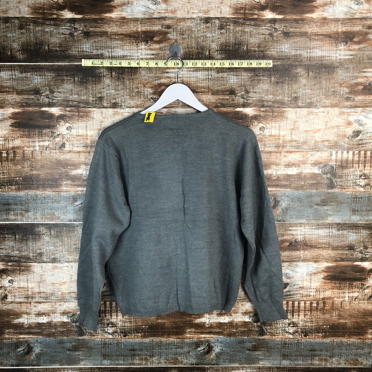 Vintage Pasta Club Grey Patterned vintage knitwear Cardigans #A1455 Size M / US 6-8 / IT 42-44 - 12 Thumbnail