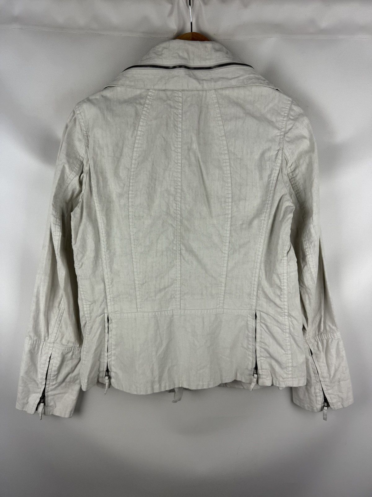 Annette Gortz Annette Gortz Avant-Garde Cotton Linen Biker Full Zip Jacket Size S / US 4 / IT 40 - 7 Thumbnail