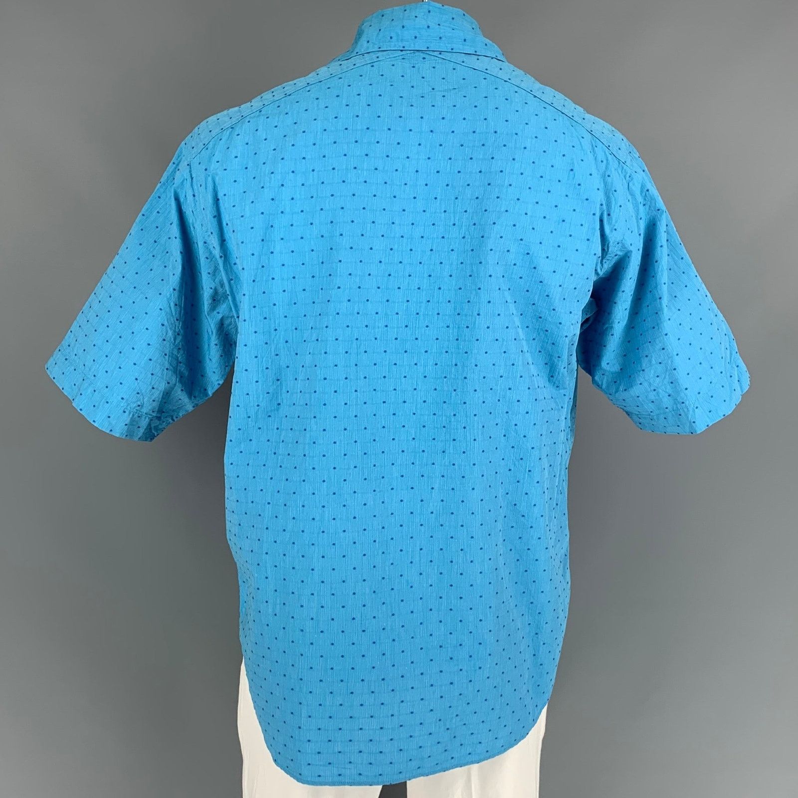Haversack HAVER SACK L Blue Dots Cotton Button Up Short Sleeve Shirt Size US L / EU 52-54 / 3 - 3 Thumbnail