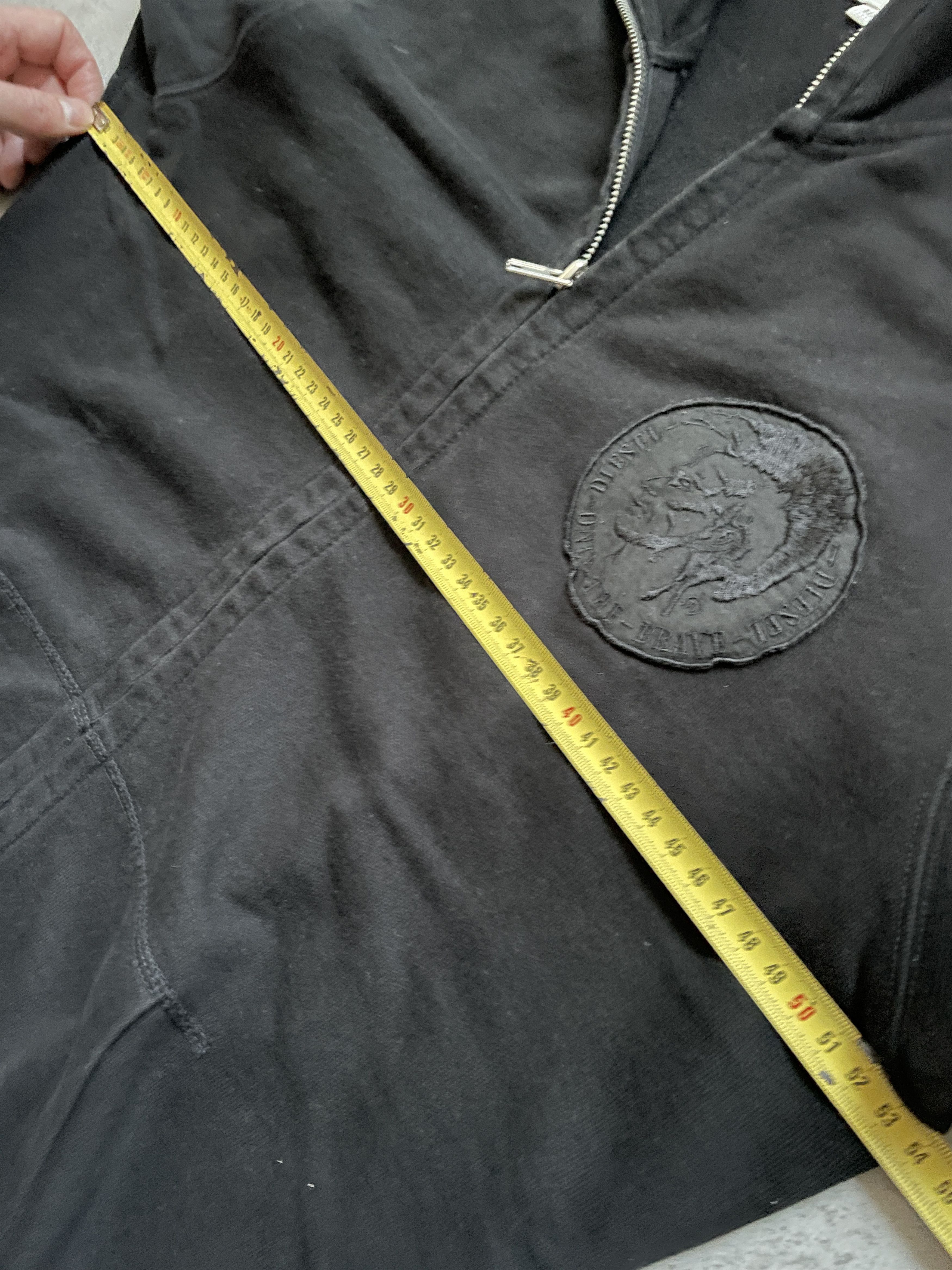 Diesel Y2K DIESEL SLIM FIT BLACK ZIP SWEATSHIRT Size US M / EU 48-50 / 2 - 7 Thumbnail