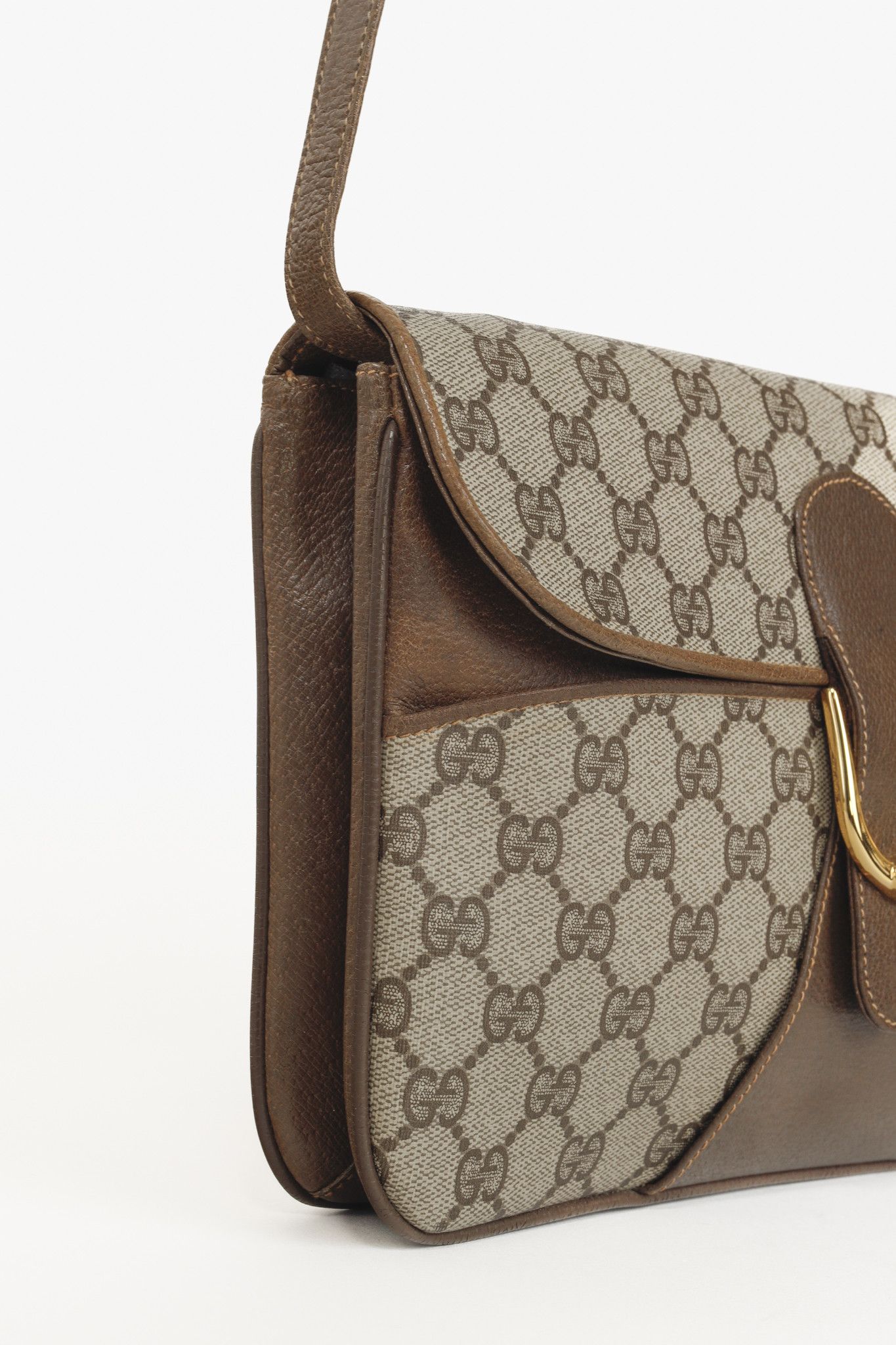Gucci Gucci Vintage Beige Monogram Messenger Clutch Size ONE SIZE - 8 Thumbnail