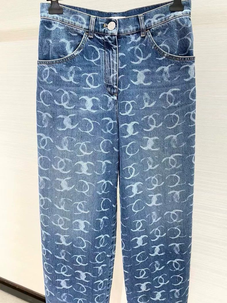 Chanel Chanel 23 sequin wide-leg jeans Size 25" / US 0 / IT 36 - 4 Thumbnail