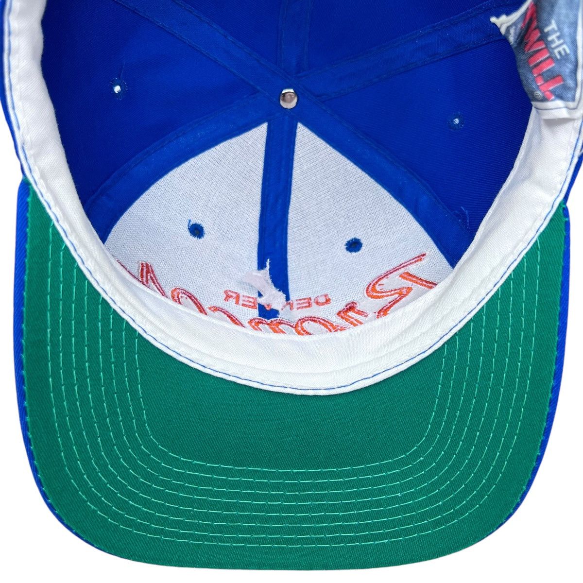 NFL × Sports Specialties × Vintage 1990s NFL Denver Broncos Script Sports Specialties Snapback Size ONE SIZE - 9 Thumbnail