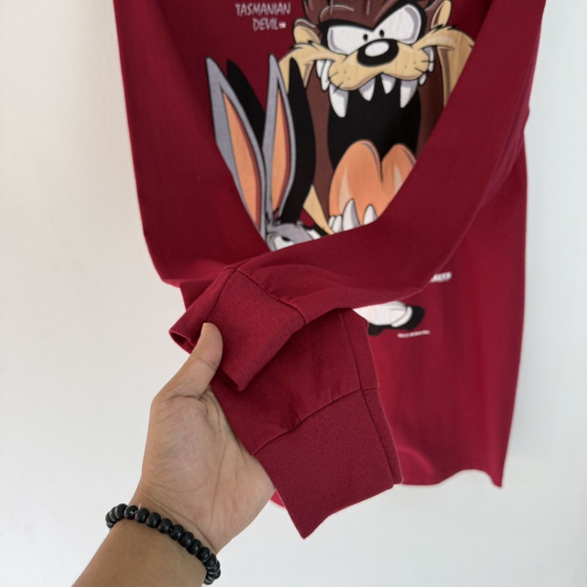 Warner Bros 90’s Tasmanian Devil Long-Hoodie Deadstock Size M / US 6-8 / IT 42-44 - 7 Thumbnail