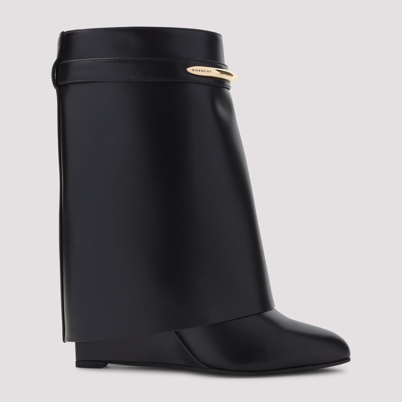 Givenchy GIVENCHY Shark Pinch Black Leather Heel Boots New & Authenti Size US 10 / IT 40 - 4 Thumbnail