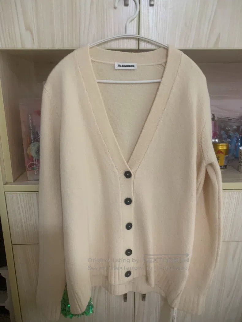 Jil Sander Jil Sander size 36 V-neck wool cardigan Size US M / EU 48-50 / 2 - 1 Thumbnail