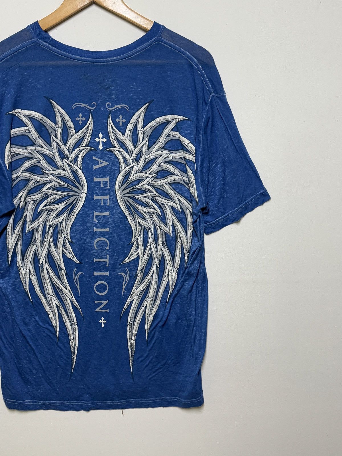 Affliction Affliction Live Fast Bone Wing Cross Tee Size US L / EU 52-54 / 3 - 8 Thumbnail