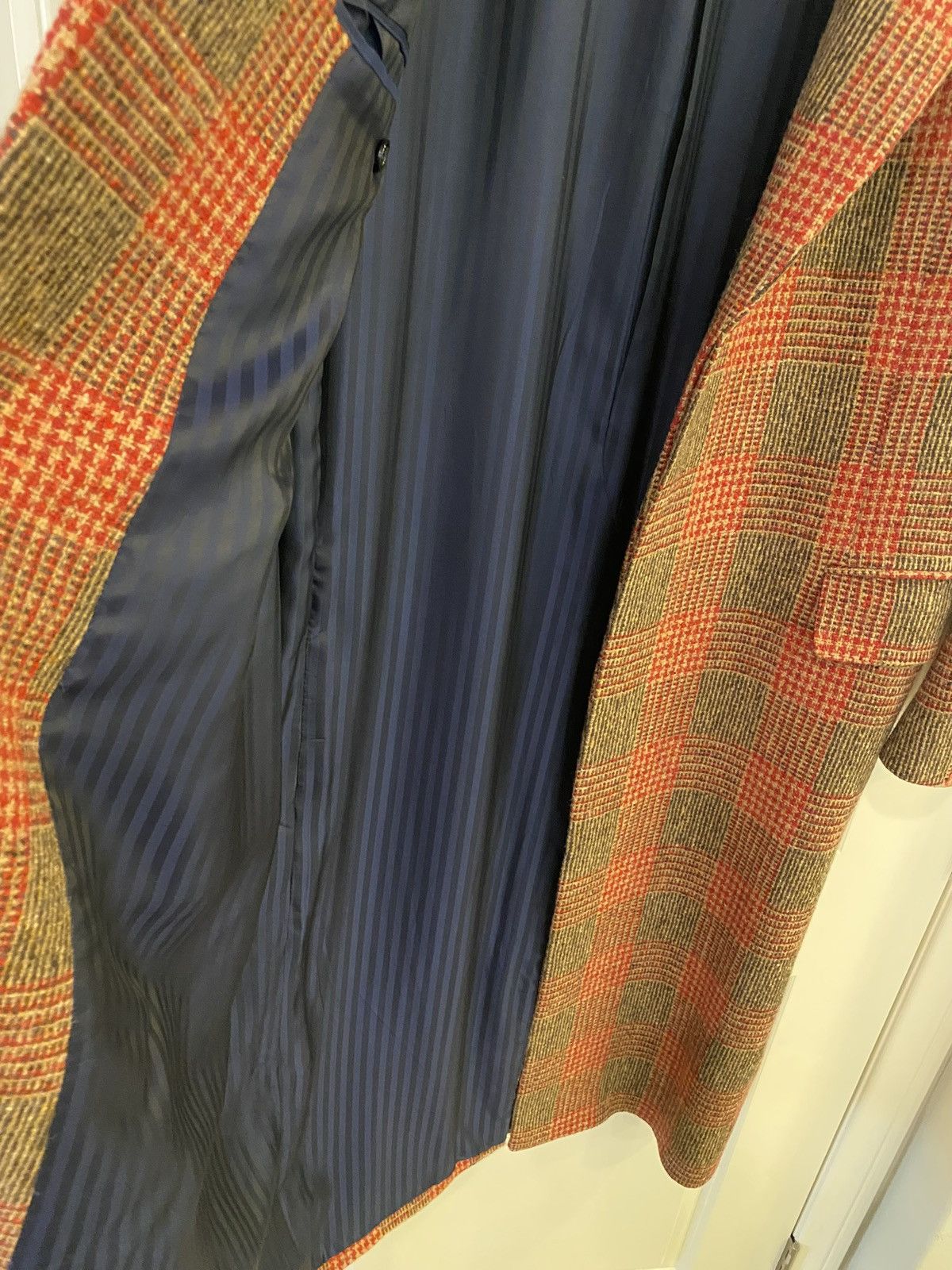 MP Massimo Piombo MP Massimo Piombo Checked Oversized Long Coat Italy Made Size US L / EU 52-54 / 3 - 8 Thumbnail