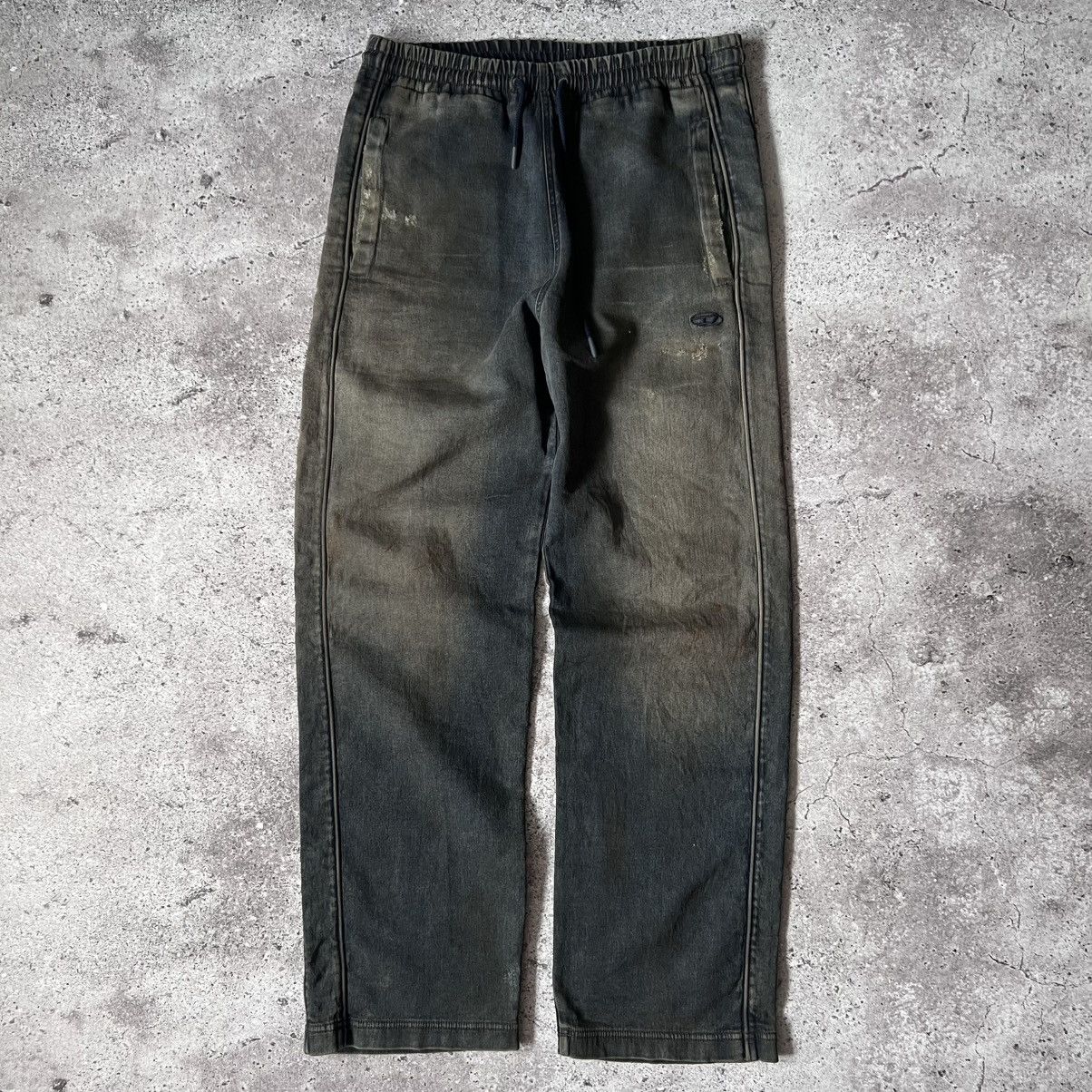 Diesel Diesel D-MARTIANS TRACK Sweat Jeans Dirty Wash Size L Size US 33 - 1 Thumbnail
