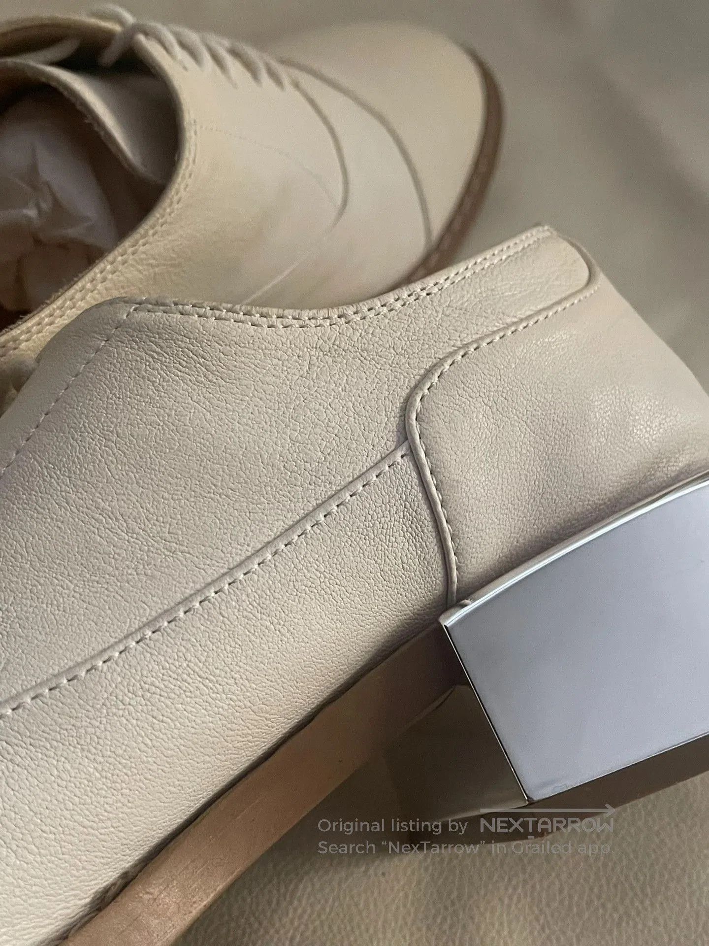 MM6 MM6 Maison Margiela Milky White Lamb Leather Shoes. Size US 8 / IT 38 - 7 Thumbnail