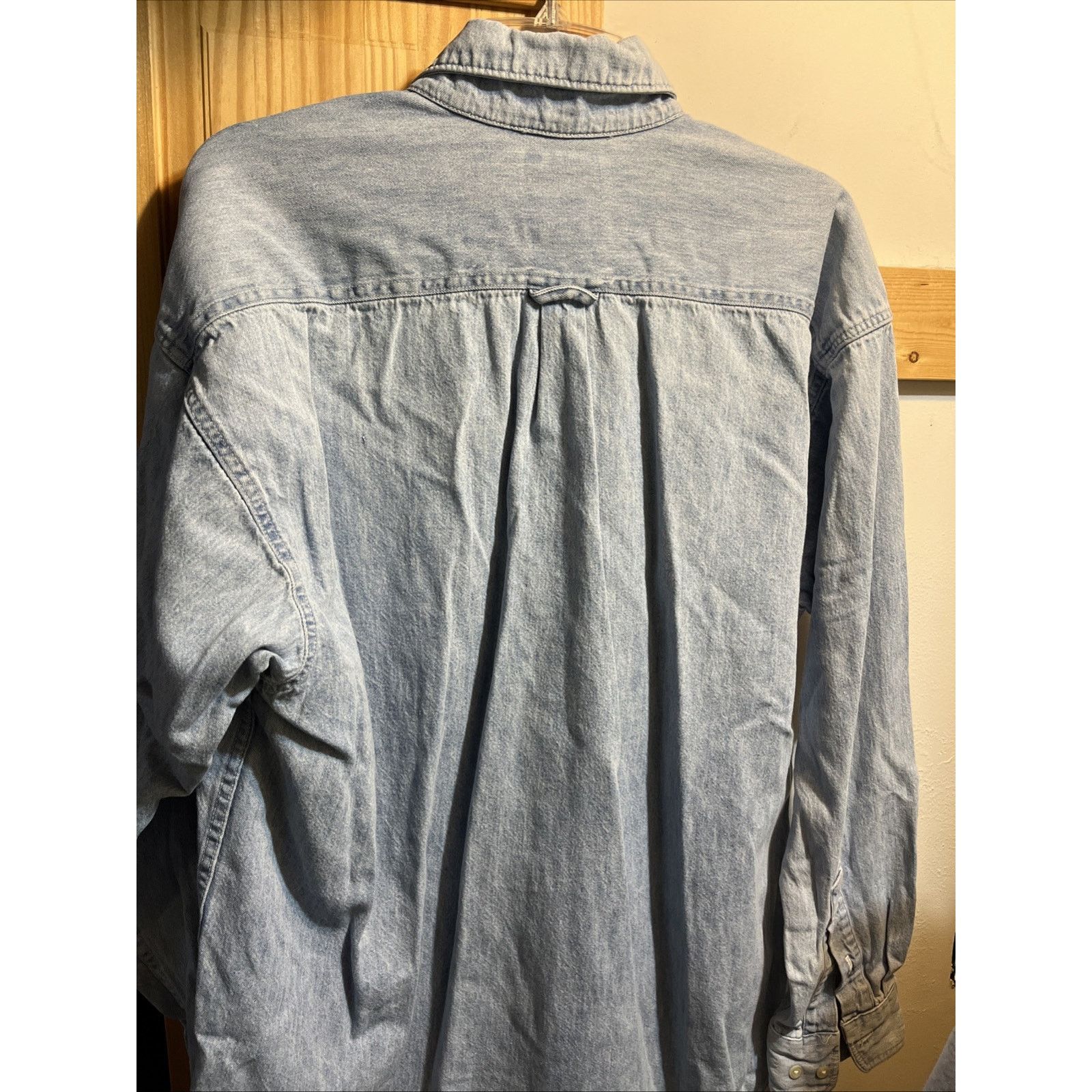 Other VTG American Blue Denim Shirt Mens L Button Down Made In USA Size US L / EU 52-54 / 3 - 10 Thumbnail