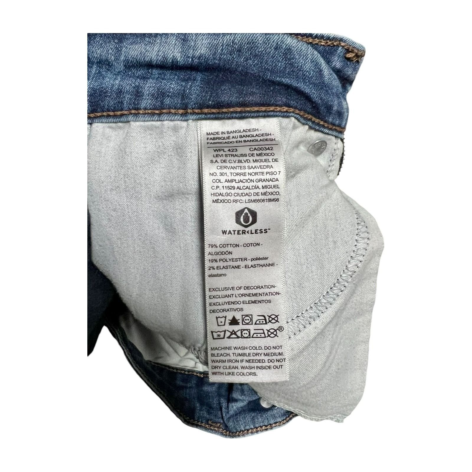 Levi's Vintage****LEVI'S***DENIZEN HIGH RISE SKINNY FIT WOMENS BLUE Size 27" / US 4 / IT 40 - 9 Thumbnail