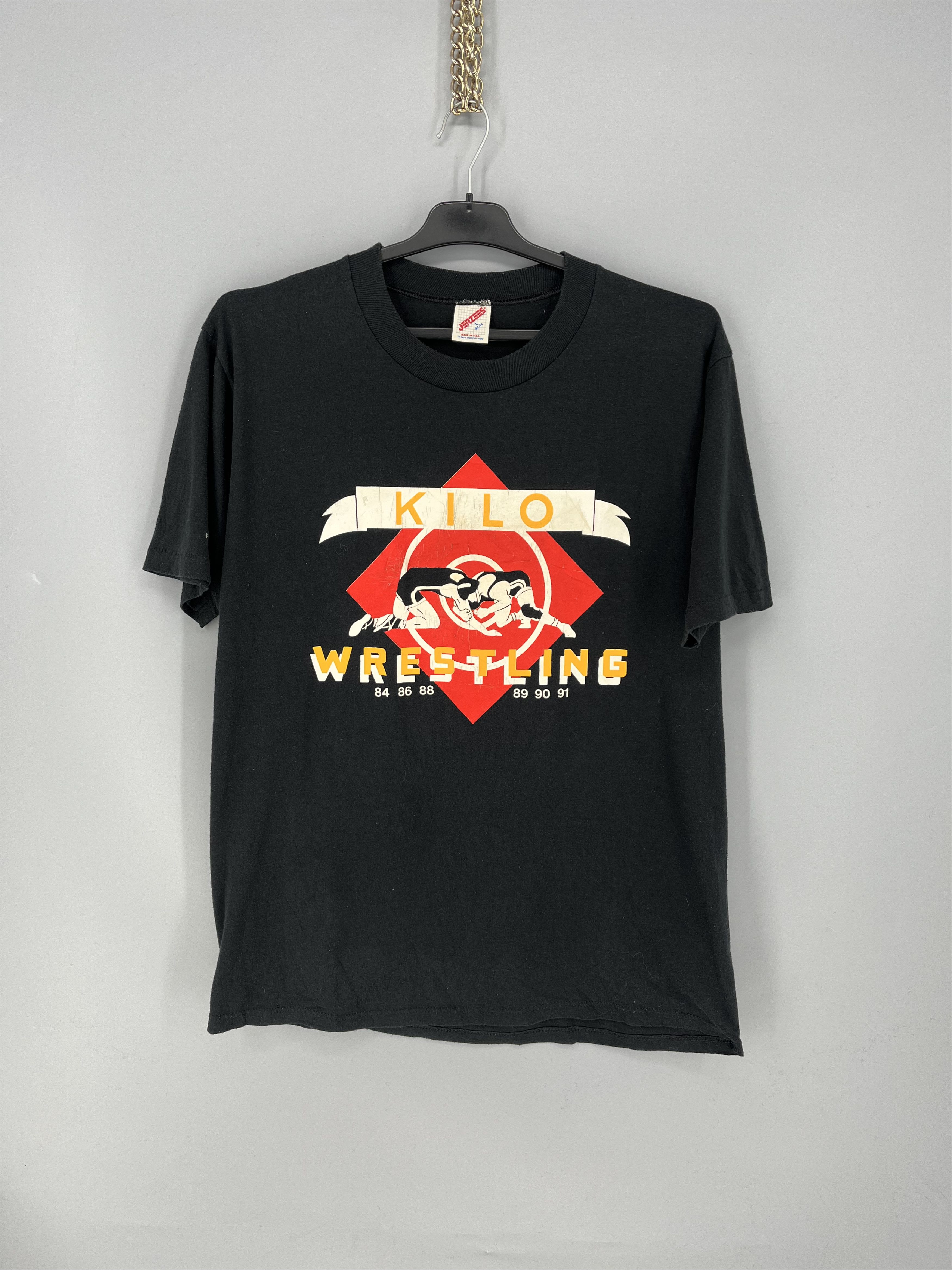 Vintage Vintage 90s Kilo School District Wrestling T-Shirt Size US L / EU 52-54 / 3 - 1 Thumbnail