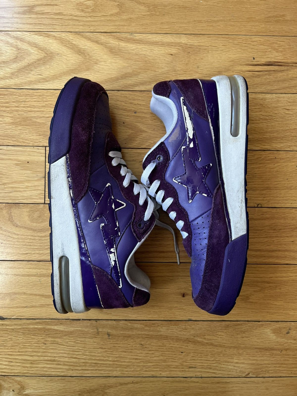 image of Bape Roadsta Shoes in Purple, Men's (Size 10)