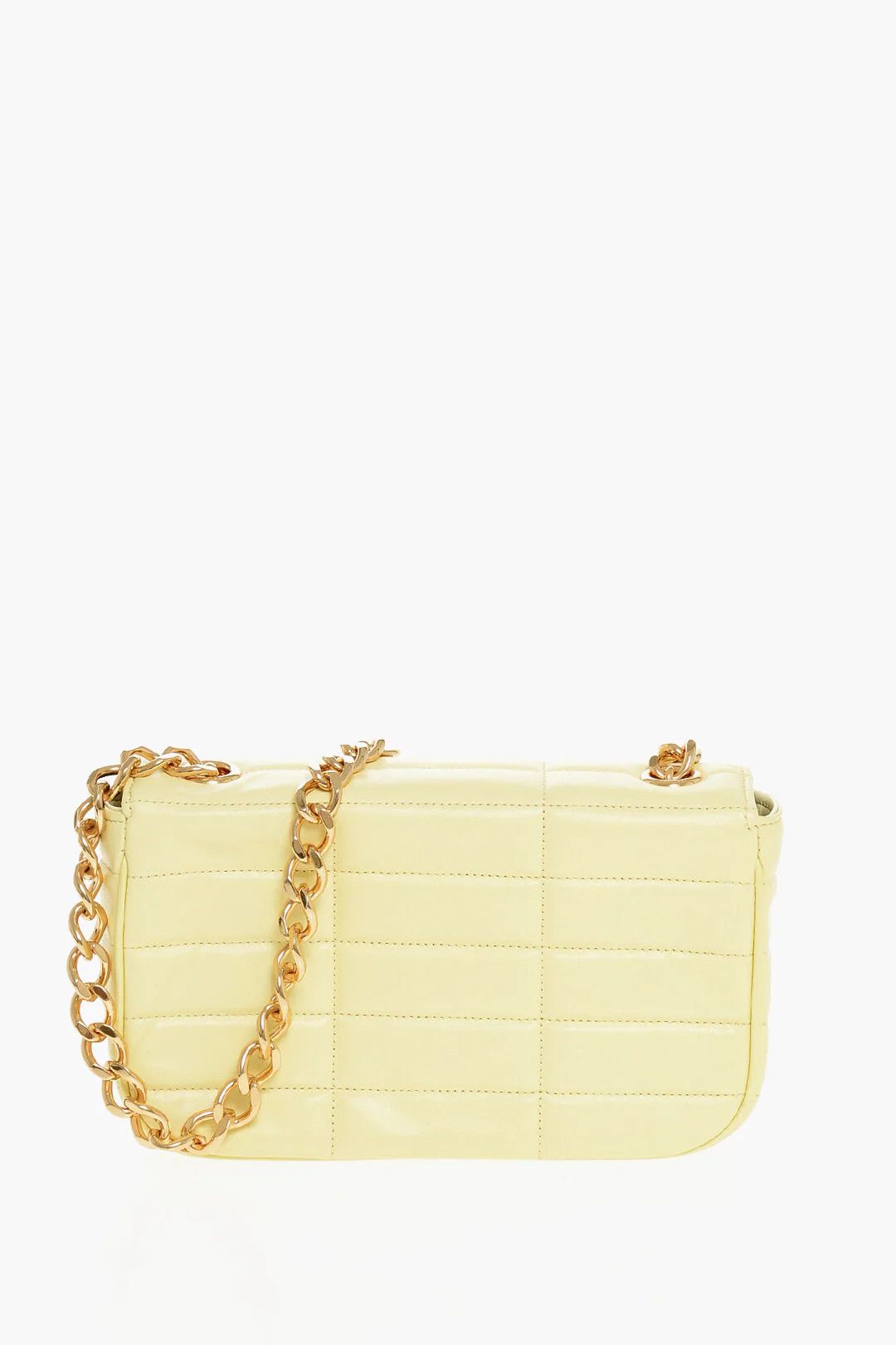 Celine og1mm0326 Size: OS / Quilted Leather Shoulder Bag in Yellow Size ONE SIZE - 2 Thumbnail