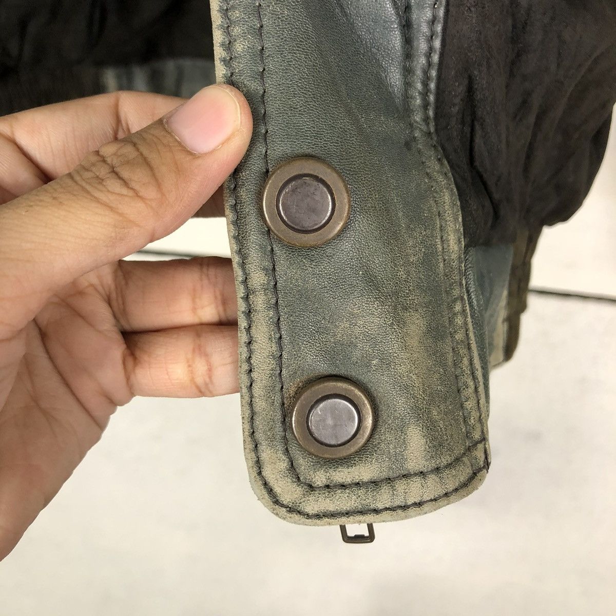 Japanese Brand 🔥VINTAGE BIKER GENUINE LEATHER JACKET CARGO JAPAN MADE Size US L / EU 52-54 / 3 - 15 Thumbnail
