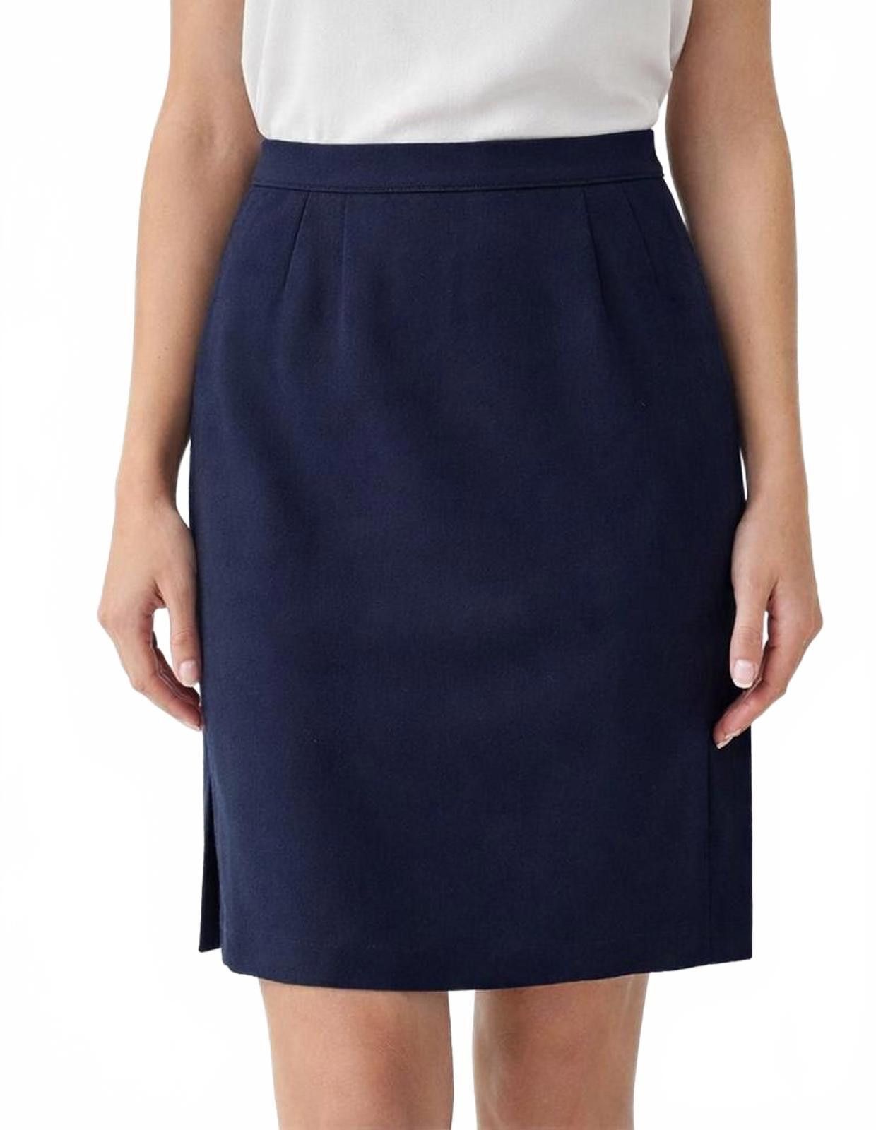 Other Vintage Paul Harris Navy Pencil Skirt Size 6 Small Classic Size 28" / US 6 / IT 42 - 8 Thumbnail