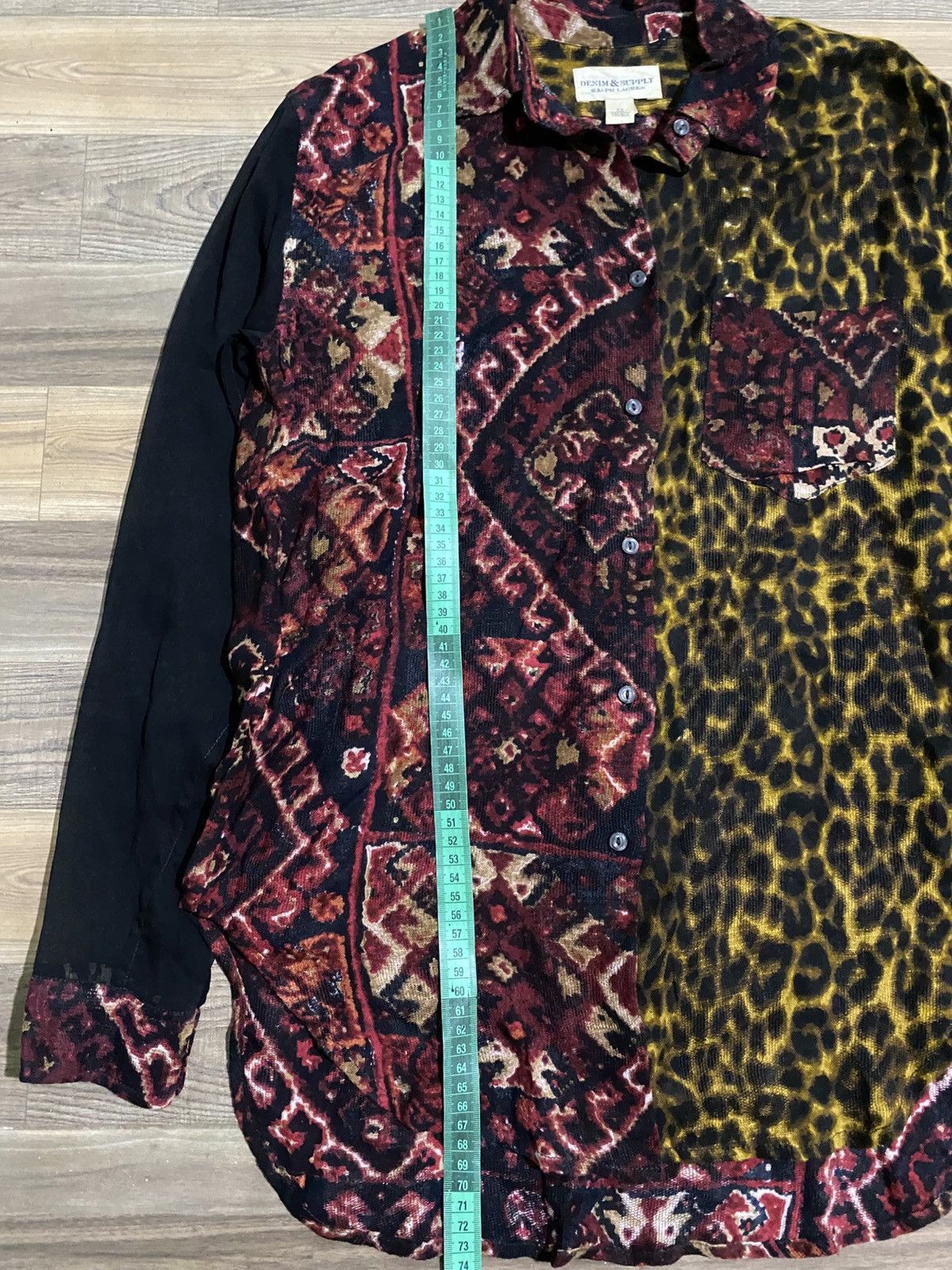 RRL Ralph Lauren DENIM & SUPPLY RALPH LAUREN LEOPARD MESH BUTTON UP Size XS / US 0-2 / IT 36-38 - 10 Thumbnail