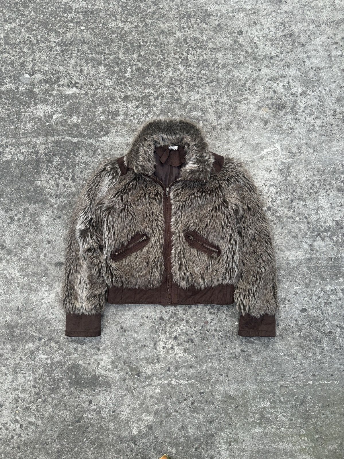 Other Y2K Vintage Fur Jacket Mohair Streetwear Opium Alt Rare VTg Size S / US 4 / IT 40 - 1 Thumbnail