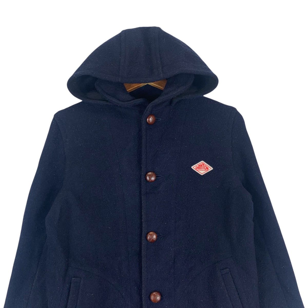Danton × Japanese Brand × Vintage Vintage Danton Vetements de Travail Wool Heavy Coat Size US XXS / EU 40 - 2 Thumbnail