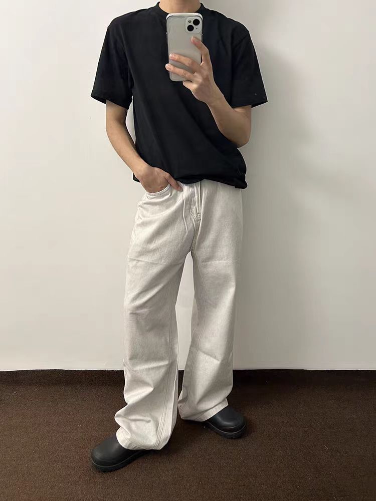 Japanese Brand × Jean Street Casual Simple Versatile Aged Jeans Size US 30 / EU 46 - 1 Thumbnail